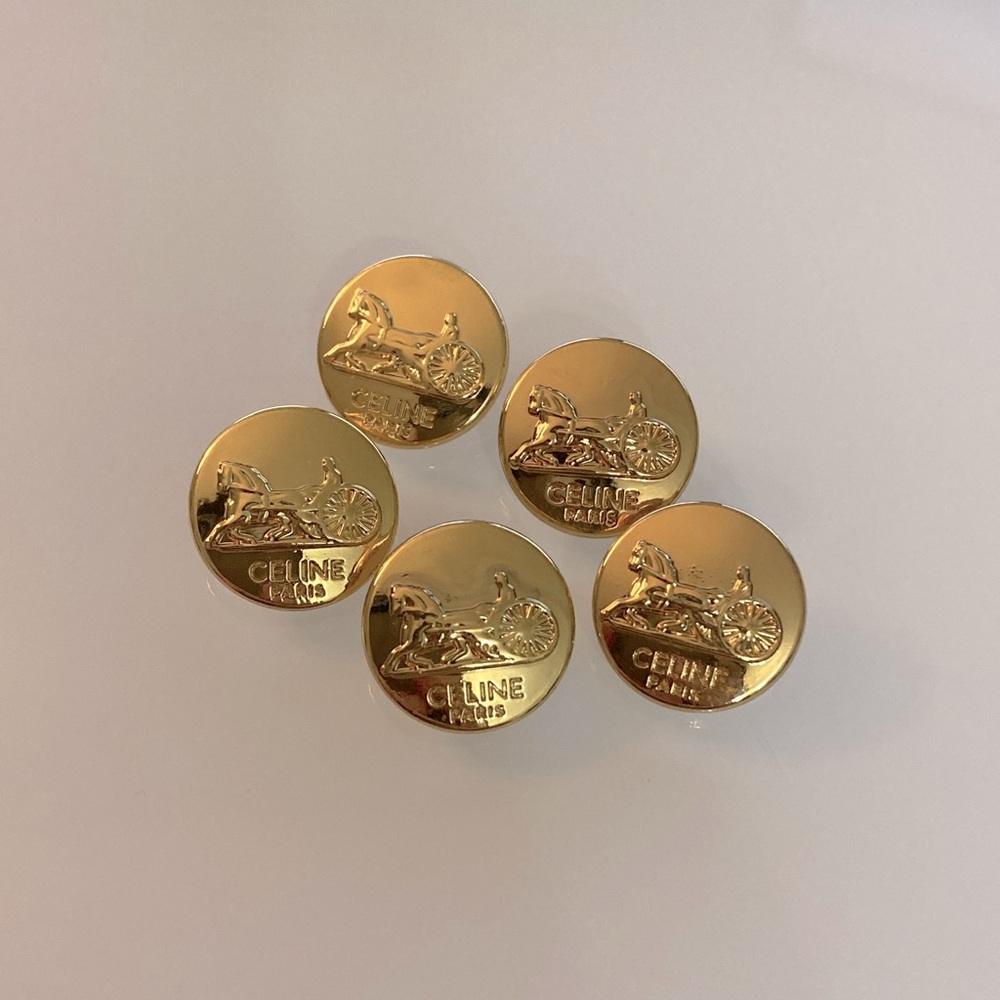 5 Auth Celine Buttons - Picture 2 of 5